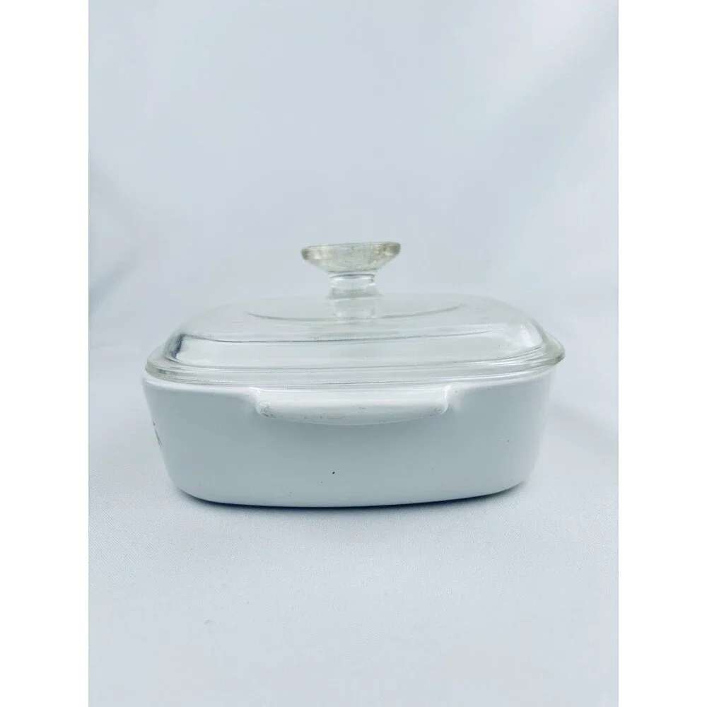 Corning Ware Spice O'‎ Life L'Echalote 1 Quart Dish Lid Rare Stamp